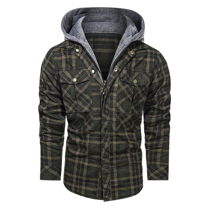Men Warm Jacket Fleece Thick Autumn Winter Detachable Hoodies Jackets Men Slim Fit Men Clothing