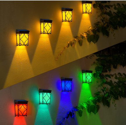 New Solar Wall Lamp Outdoor Garden Waterproof Home