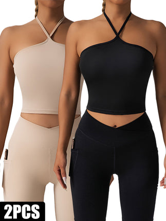 2 Pieces Sports Bra Athletic Running Sports Bra