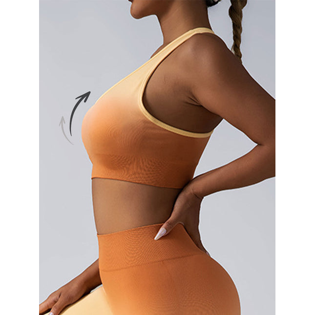 2 Pack Y Back Sports Bras For Women Spaghetti Thin Strap Workout Bras Wirefree Padded Racerback Yoga Bras