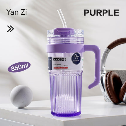 Portable Double Straw Cup