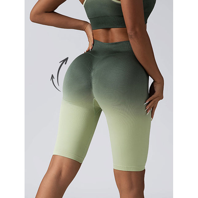 2 Pack Workout Shorts For Women Scrunch Butt Lifting High Waisted Yoga Gym Seamless Booty Biker Shorts