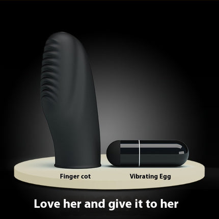 Silicone Finger Vibration Sleeve Massager