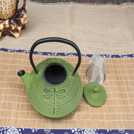 Dragonfly Cast Iron Tea Kettle
