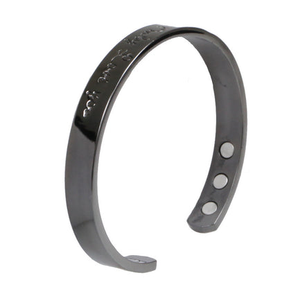 Gunmetal Magnetic Health Bracelet for Women