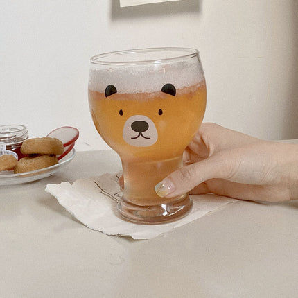 Bear Glass Dessert & Drink Cup