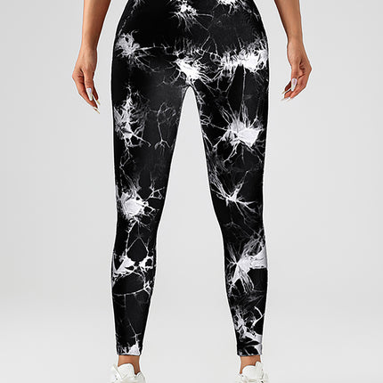 3 Pack Women's Scrunch Workout Leggings, High Waisted Butt Lifting Tie-dye V Back Waist Seamless Gym Yoga Leggings, Workout Leggings For Women Jada Leggings