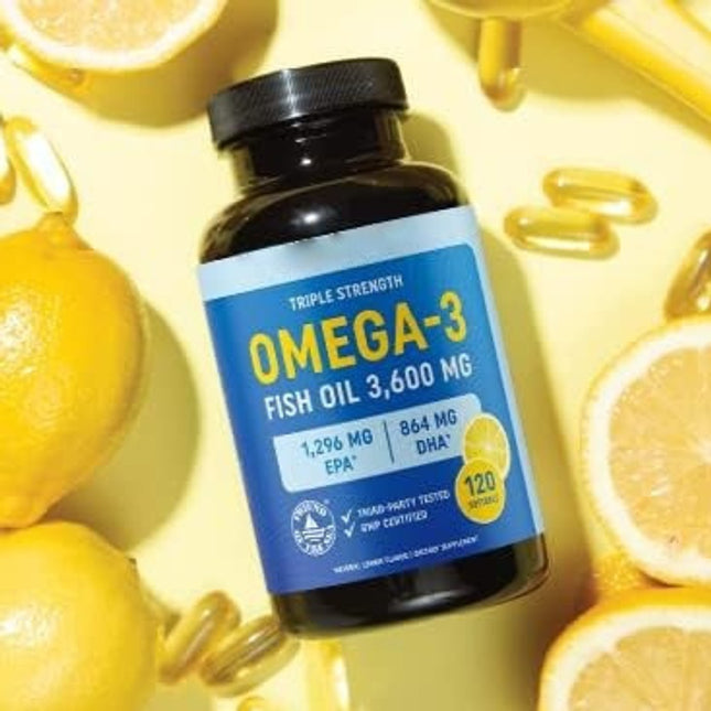 Fish Oil Soft Capsule Lemon Flavor