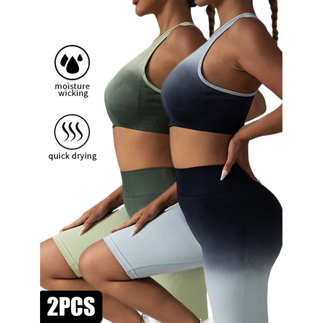 2 Pack Y Back Sports Bras For Women Spaghetti Thin Strap Workout Bras Wirefree Padded Racerback Yoga Bras