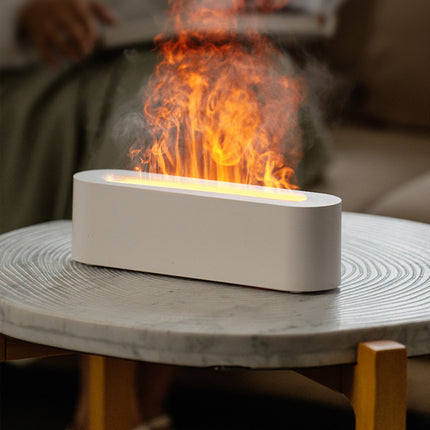 Flame LED Aroma Diffuser  Humidifier oil lamp