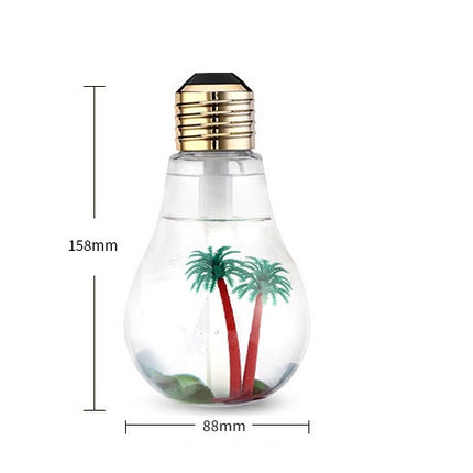 USB  Ultrasonic Air Humidifier  Light Bulb