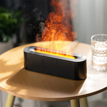 Flame LED Aroma Diffuser  Humidifier oil lamp