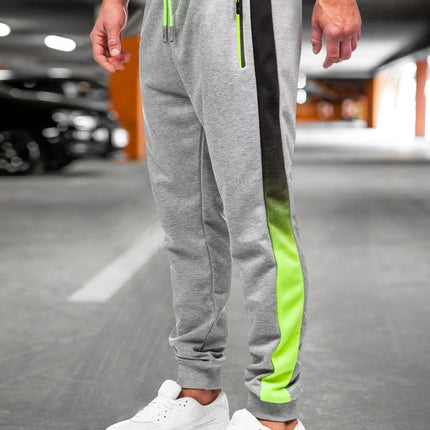 Gradient Color Sports Men Casual Running Trousers