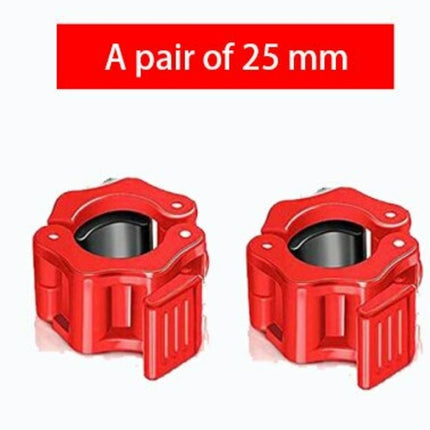 1 Paar 30Mm 25Mm Barbell Kraag Spinlock Kragen Lock Dumbell Clips Klem