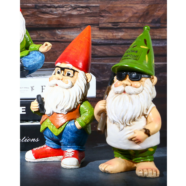 Garden Series Desktop Santa Claus Home Commemorative Painted Ornaments