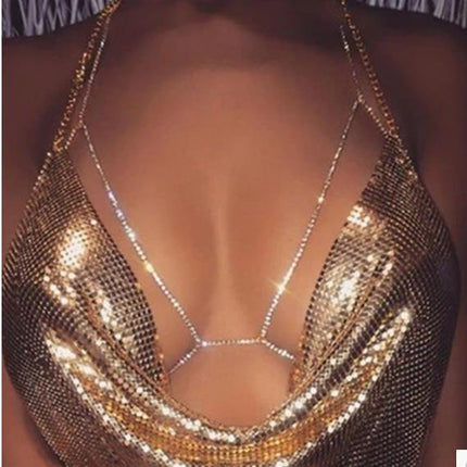Women's Rhinestone Body Jewelry Necklace