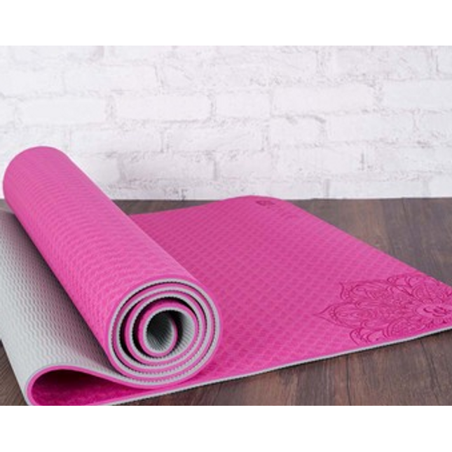 Two-color TPE Non-slip Yoga Mat Fitness Mat