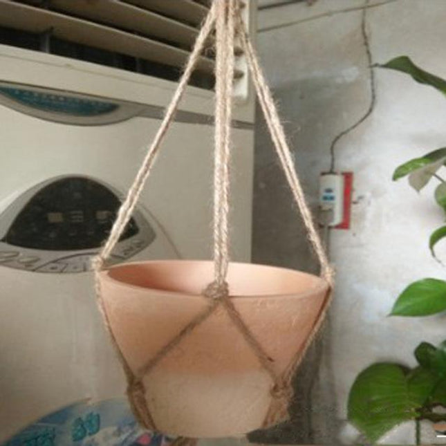 Hanging Pot Holder Rope Basket