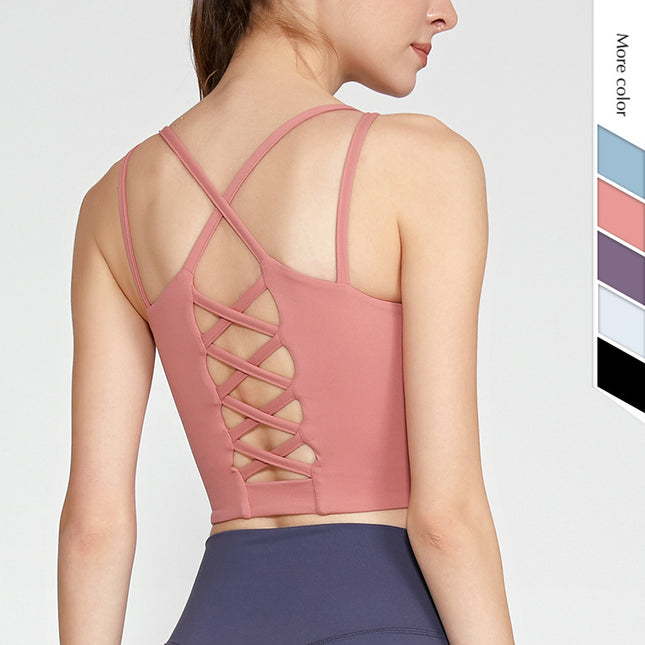 Vest fitness bra strap