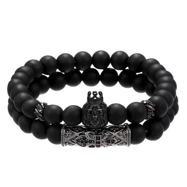 LION STONE-BEADS BRACELET