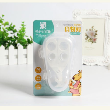 Multifunctional Grinding Food Scissors Baby Food Supplement Scissors