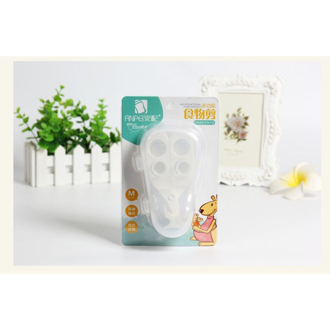 Multifunctional Grinding Food Scissors Baby Food Supplement Scissors