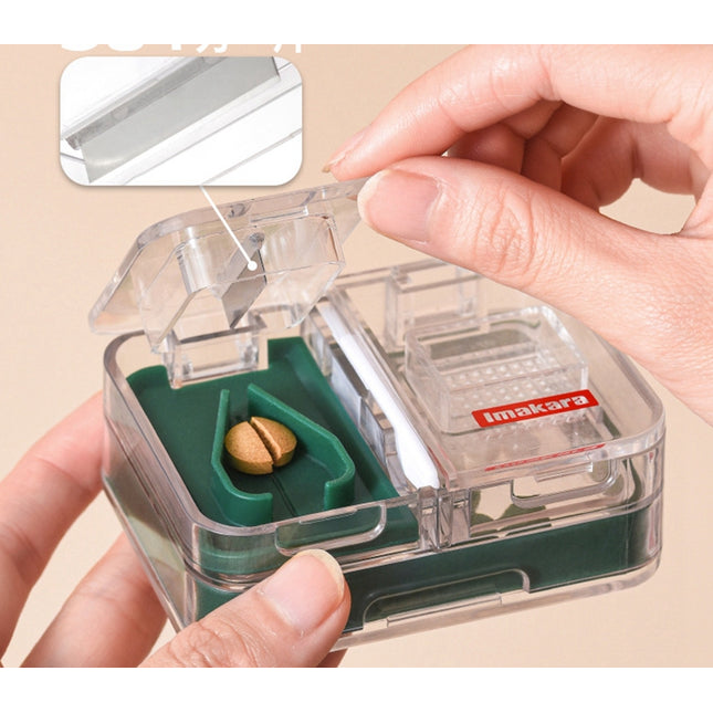 Portable Mini - Packing Medicine Storage Box Tablet Cutter