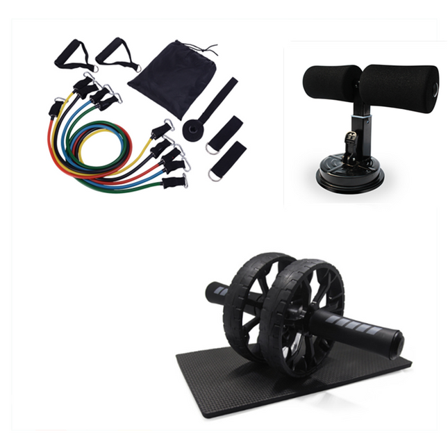 Keep Fit Wheels Slimming No Noise Abdominal Wheel Ab Roller for Gymnastics Exercise Fitness Equipment Muscle Trainer with Mat