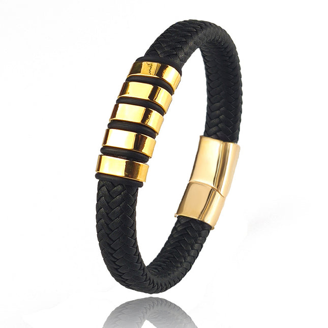 Leather Charm Bracelet