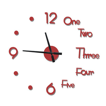 3D wall clock