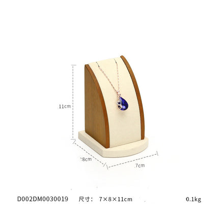 Jewelry Display Stand Factory Direct Necklace Pendant Curved Solid Wooden Jewelry