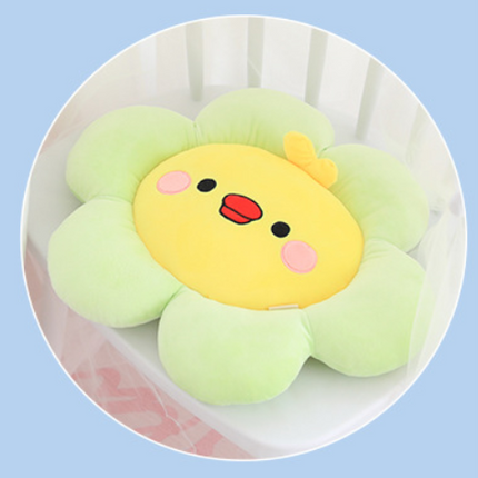 Round flower cushion