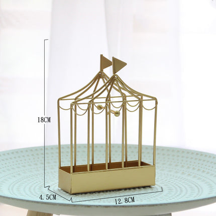 Creative Birdcage Shape Mosquito Coil Holder Nordic Iron Mosquito Repellent Incense Burner For Indoor Home Bedroom Hotel Decor