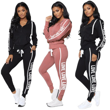 Ladies fitness two-piece suit
