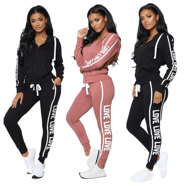 Ladies fitness two-piece suit