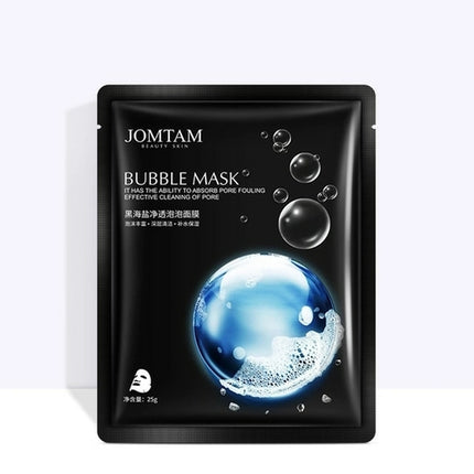 1pc Black Sea Salt Pure Moisturizing Bubble Facial Mask Deep Cleansing