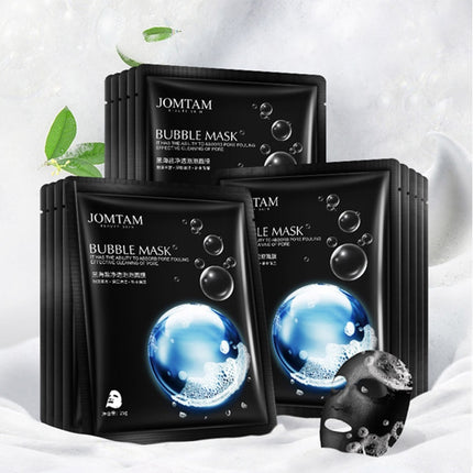 1pc Black Sea Salt Pure Moisturizing Bubble Facial Mask Deep Cleansing