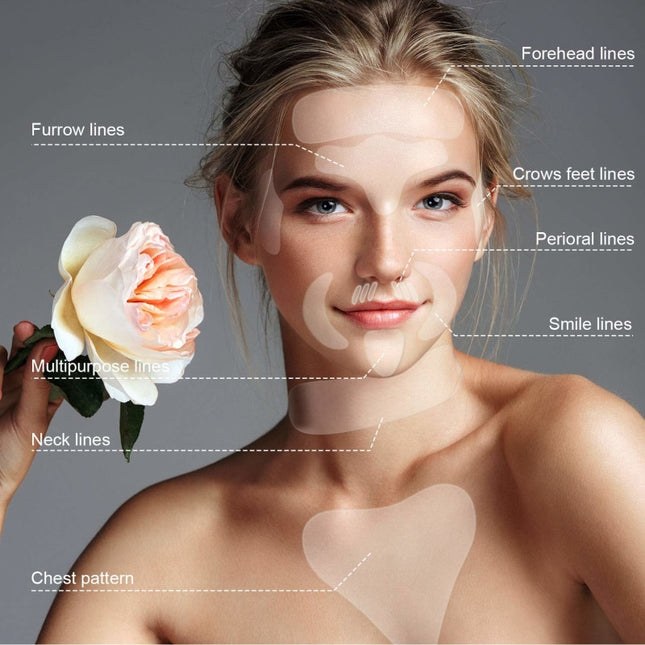 1pc Reusable Silicone Patches Anti-wrinkle Face Forehead Neck Eye