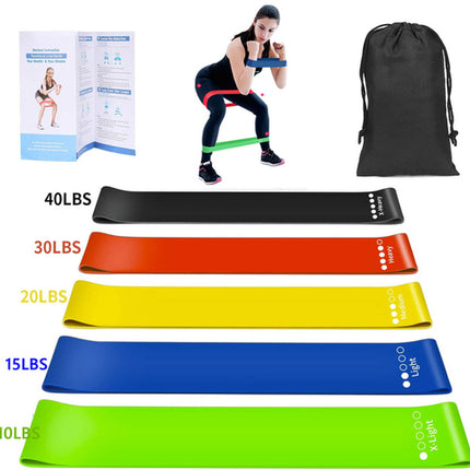 208cm Natural Rubber Resistance Bands Sets Elastic Yoga/fitness Band