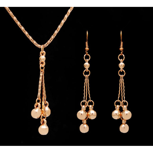 Earrings necklace jewelry set