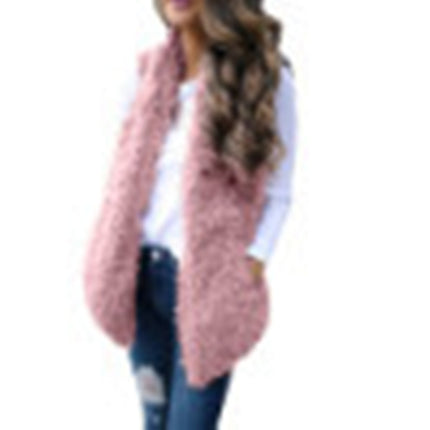 European and American Plush Waistcoat Vest Women Women's Clothing