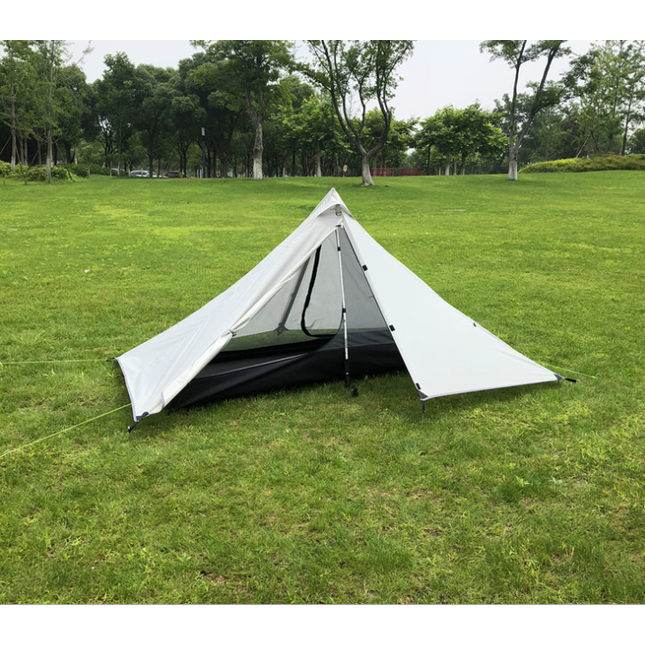 Portable camping pyramid tent single outdoor equipment camping supplies