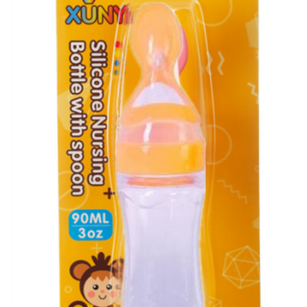 Silicone Training Rice Spoon, Infant Cereal Food Supplement, Safe Feeder