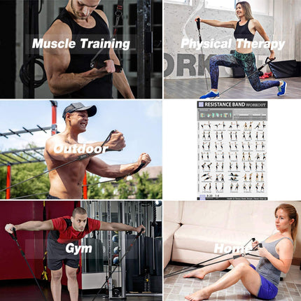 300lb Fitness Booty Resistance Elastic Band Workout For Training Home