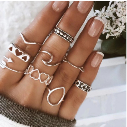 Diamond set ring jewelry