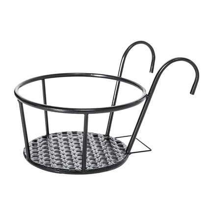 Chrome Black Metal Plant Pot Holder Outdoors Decoration Flower