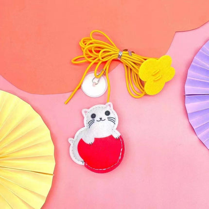 Cat Toys Simulated Caterpillar Cute Toys Funny Self-hey Interactive Toy Rope Grabbing Mouse Telescopic Hanging Cat Pet Supplies