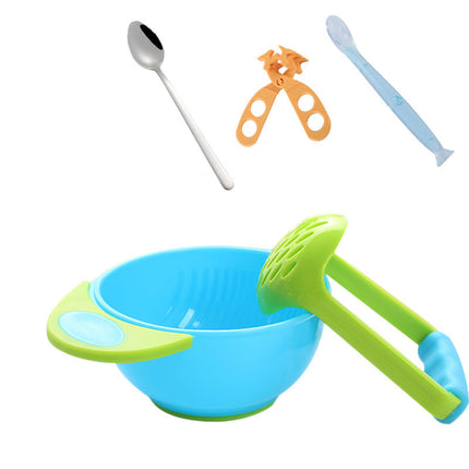 Baby Food Supplement Tool Grinding Bowl Supplementary Scissors Set