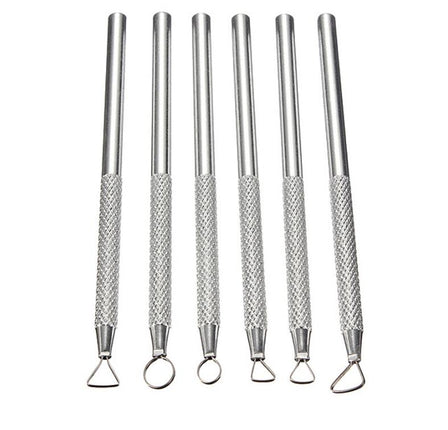 6Pcs Polymer Clay Ceramic Tape Sculpture Tools Clay Sculpture Sculpture Caving Scraper Craft Modeling Tools