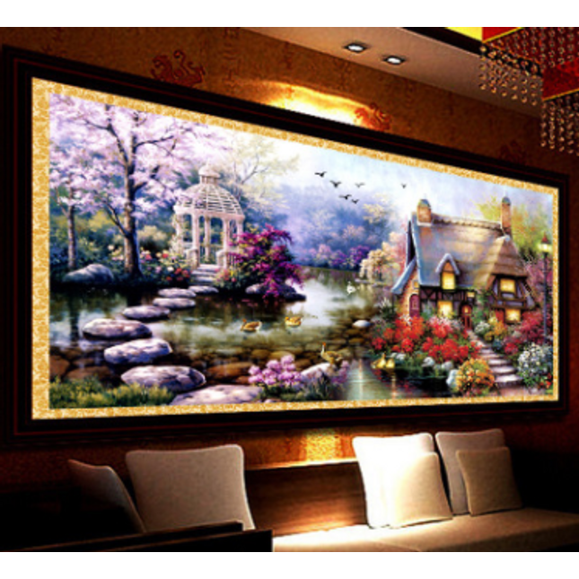 Mona Lisa New Dream Home Cross Wholesale Factory Direct Garden Small Living Landscape Garden Cottage